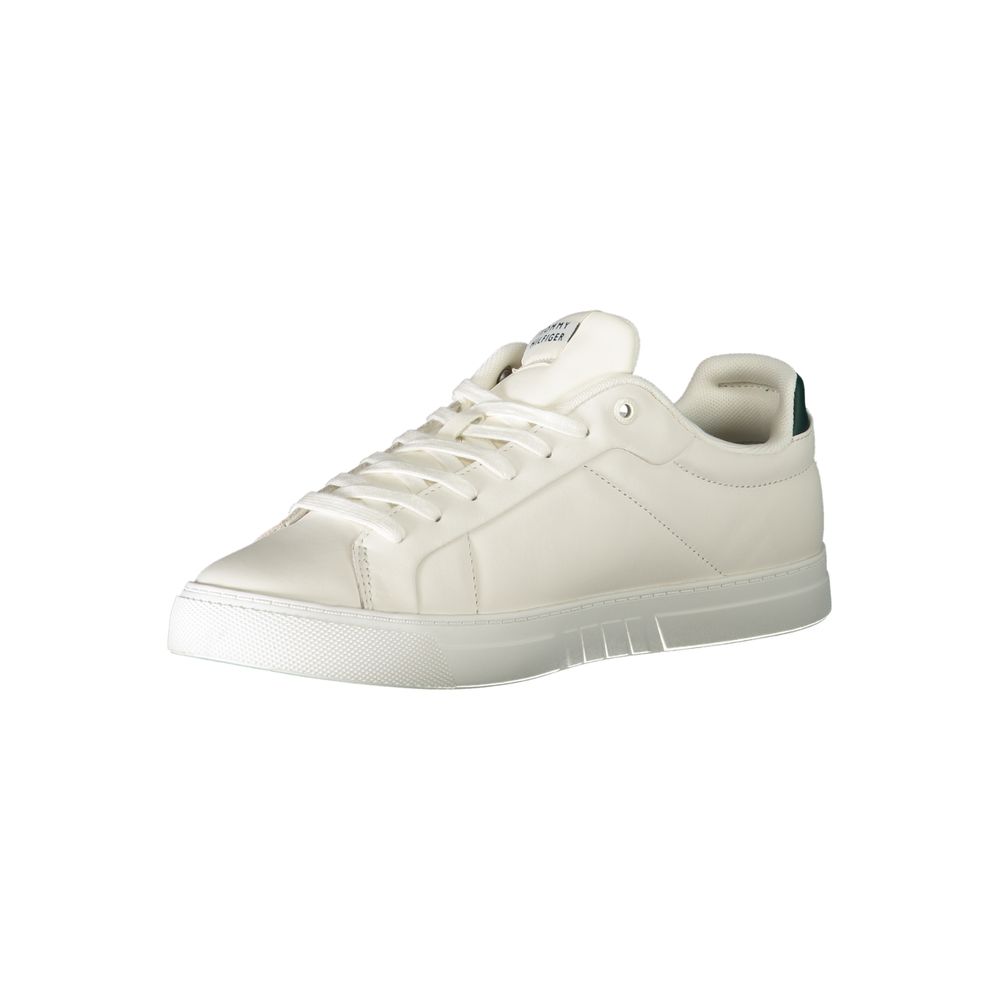 Tommy Hilfiger White Leather Men Sneaker - GET THE BRAND