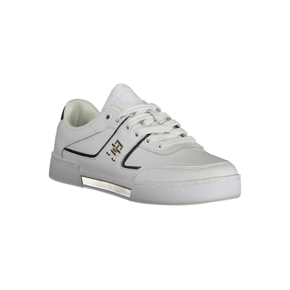 Tommy Hilfiger White Leather Women Sneaker - GET THE BRAND