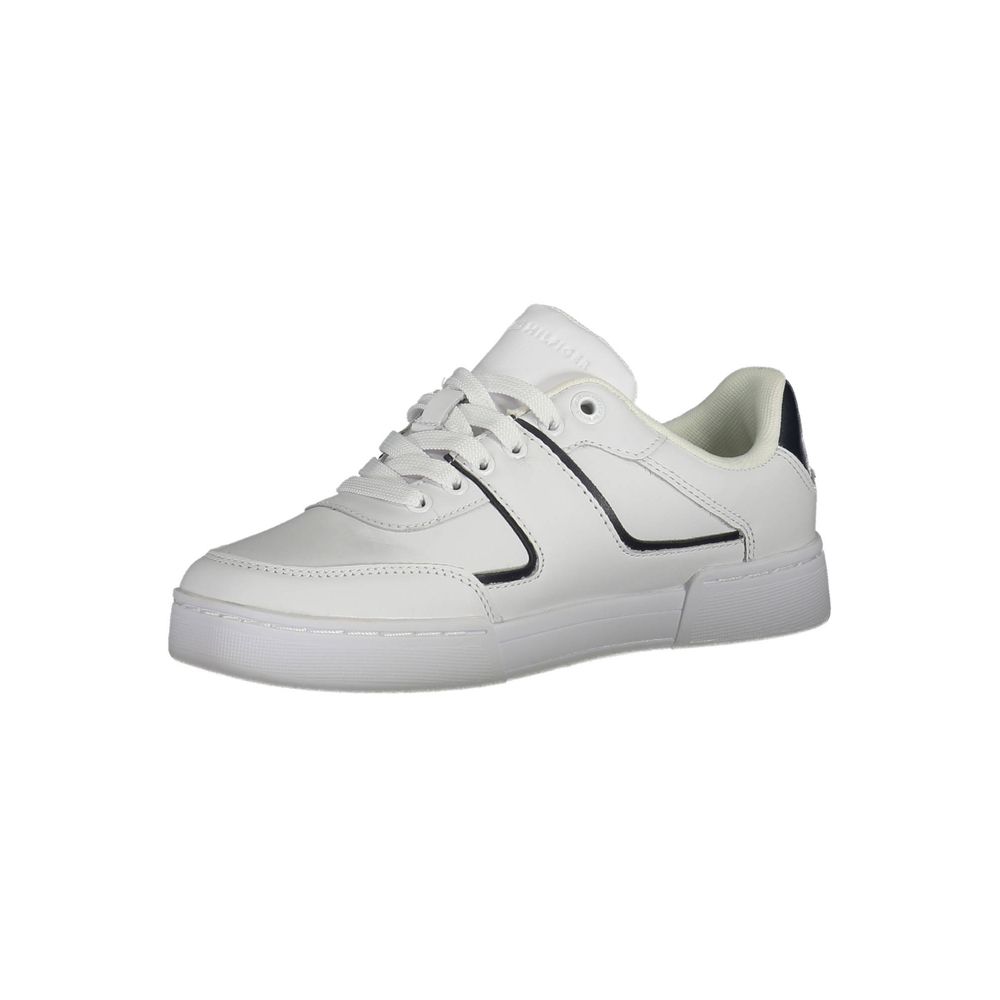 Tommy Hilfiger White Leather Women Sneaker - GET THE BRAND