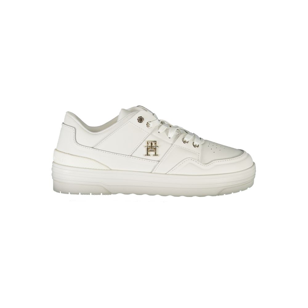Tommy Hilfiger White Leather Women Sneaker - GET THE BRAND