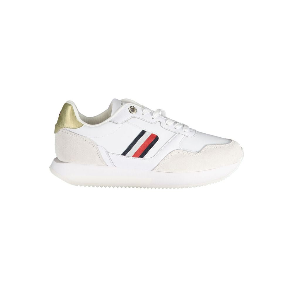 Tommy Hilfiger White Leather Women Sneaker - GET THE BRAND