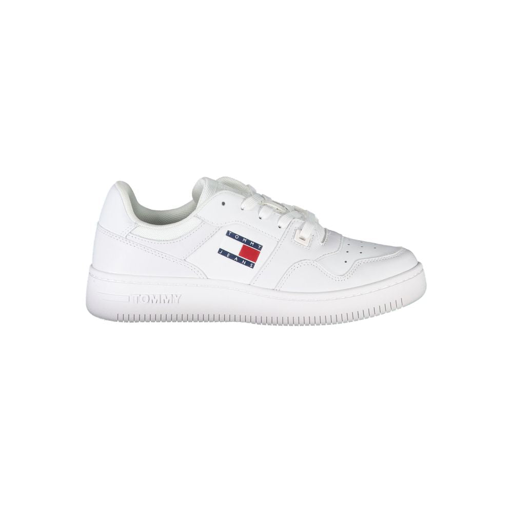 Tommy Hilfiger White Leather Women Sneaker - GET THE BRAND