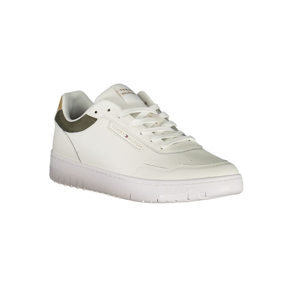 Tommy Hilfiger White Polyester Men Sneaker - GET THE BRAND
