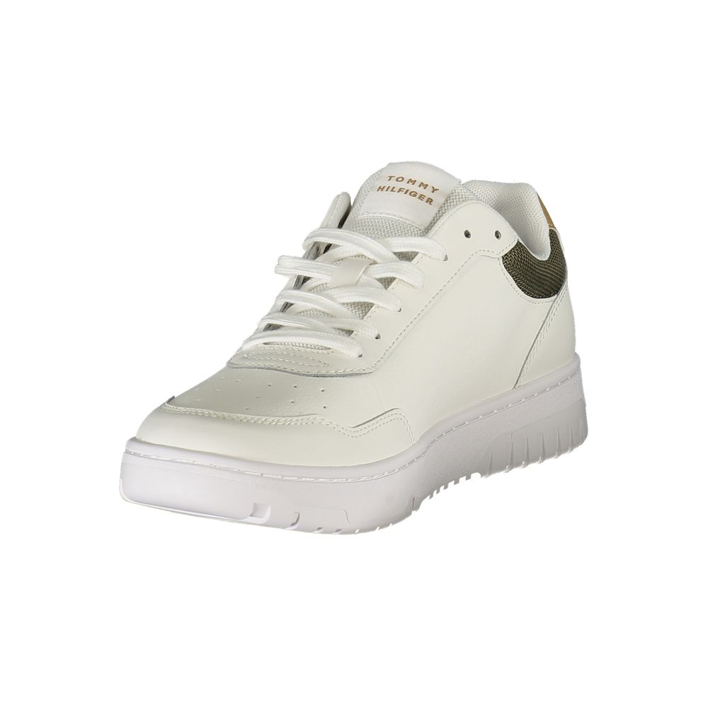 Tommy Hilfiger White Polyester Men Sneaker - GET THE BRAND