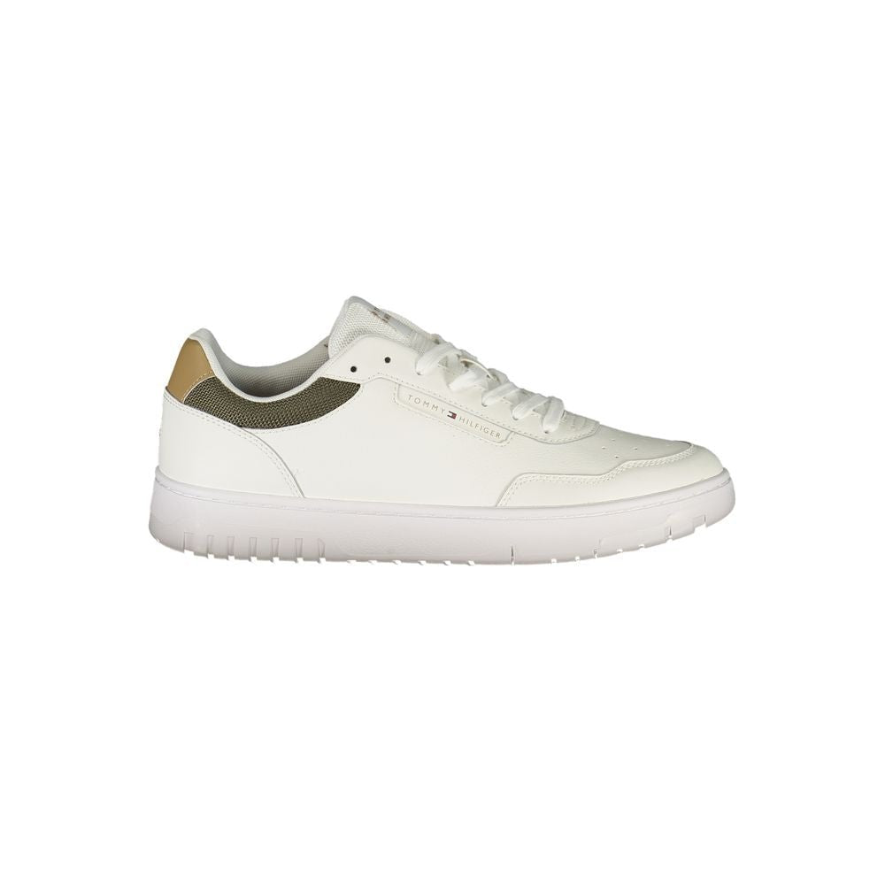 Tommy Hilfiger White Polyester Men Sneaker - GET THE BRAND
