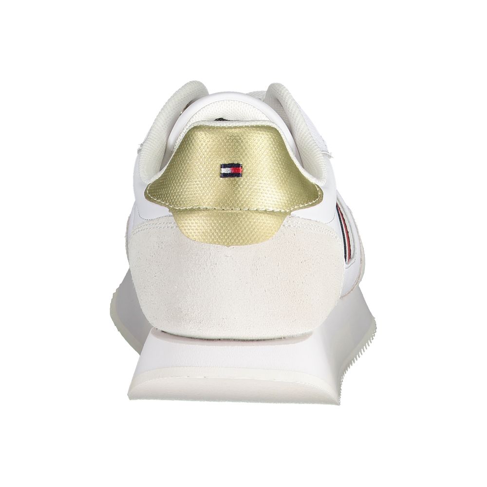 Tommy Hilfiger White Polyester Sneaker - GET THE BRAND