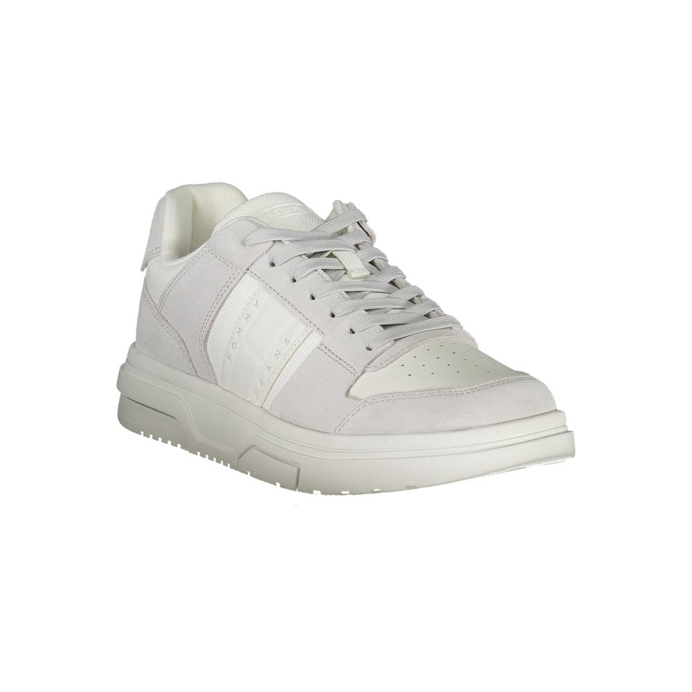 Tommy Hilfiger White Polyurethane Men Sneaker - GET THE BRAND