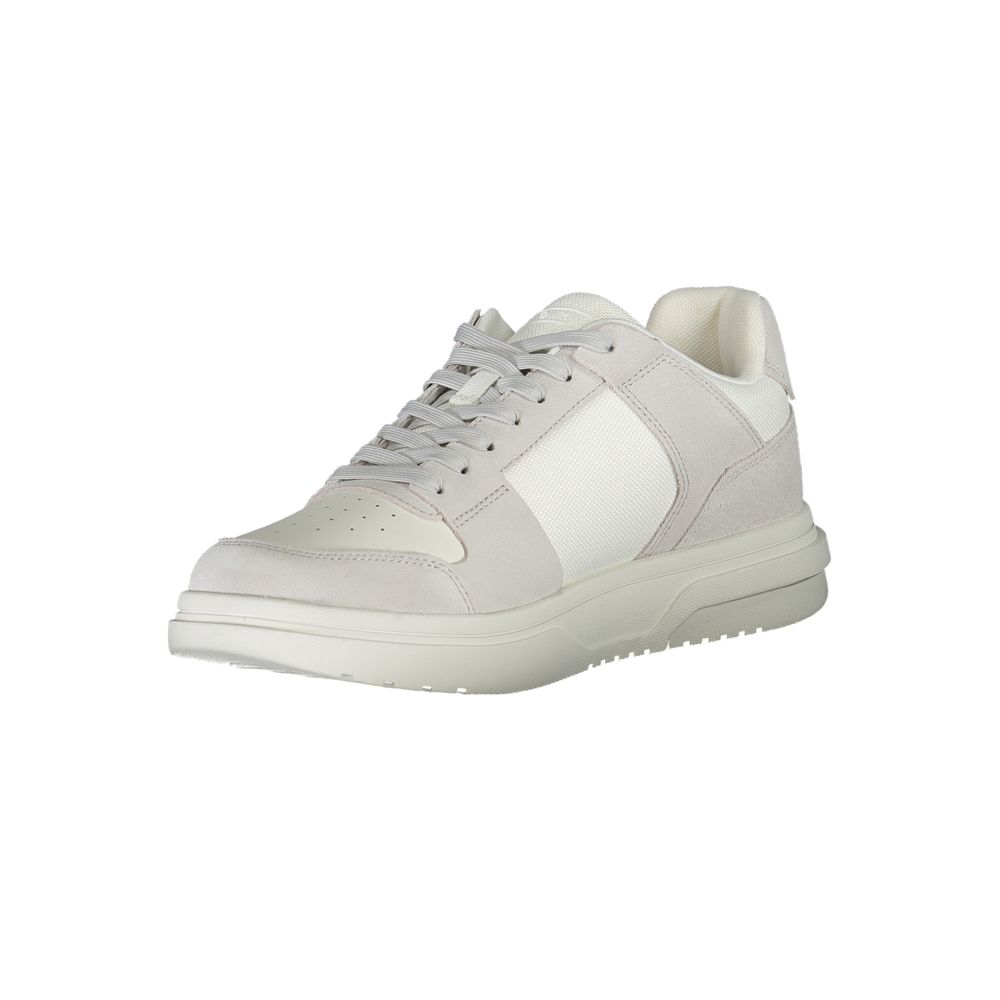 Tommy Hilfiger White Polyurethane Men Sneaker - GET THE BRAND