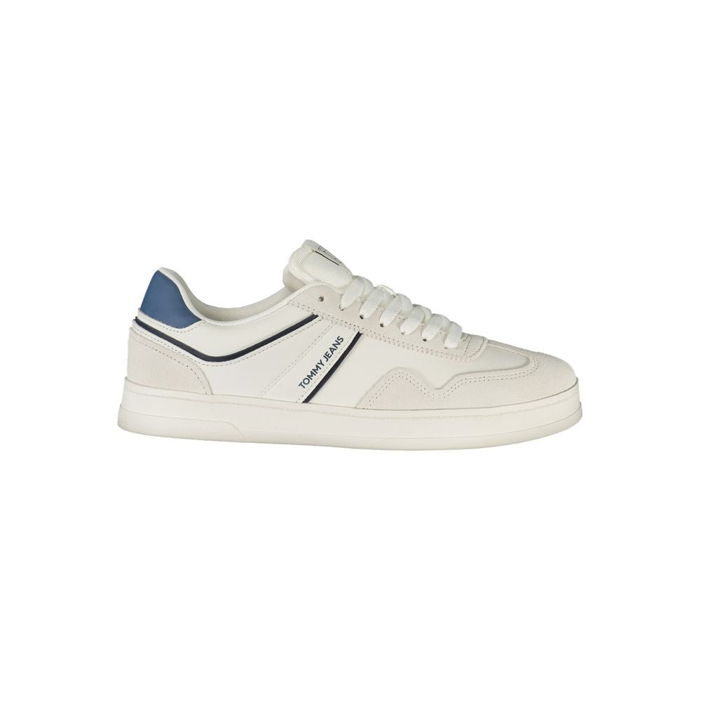 Tommy Hilfiger White Polyurethane Men's Sneaker - GET THE BRAND
