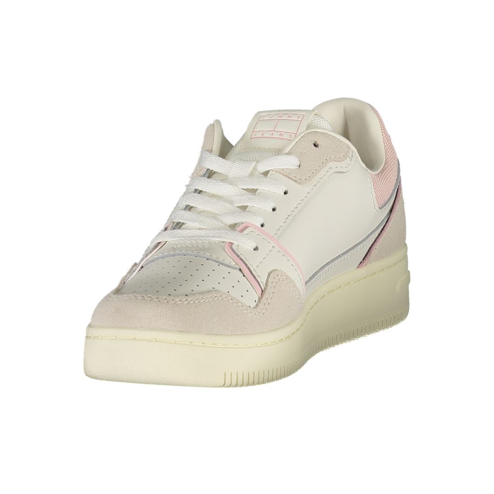 Tommy Hilfiger White Polyurethane Women Sneaker - GET THE BRAND
