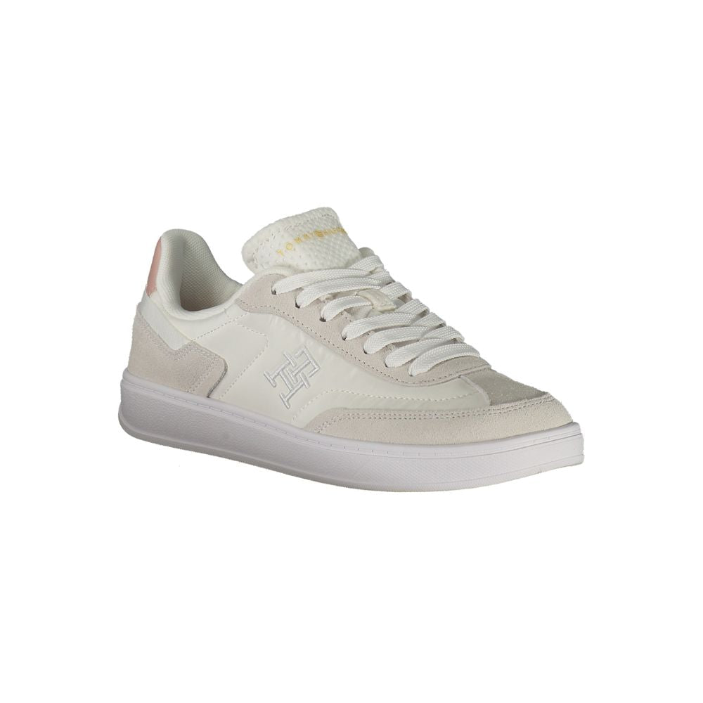 Tommy Hilfiger White Polyurethane Women Sneaker - GET THE BRAND
