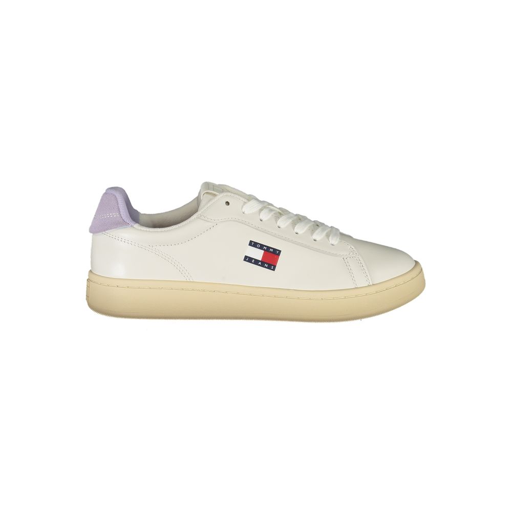 Tommy Hilfiger White Polyurethane Women Sneaker - GET THE BRAND