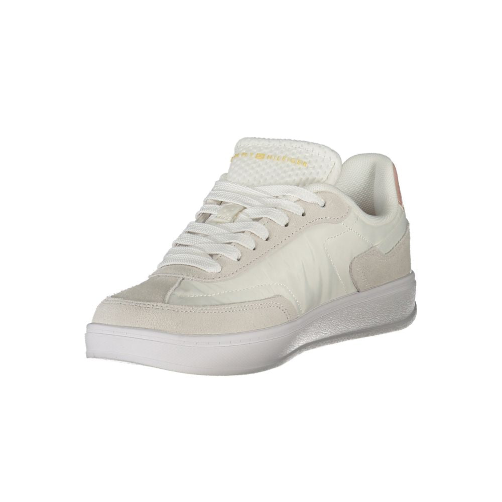 Tommy Hilfiger White Polyurethane Women Sneaker - GET THE BRAND