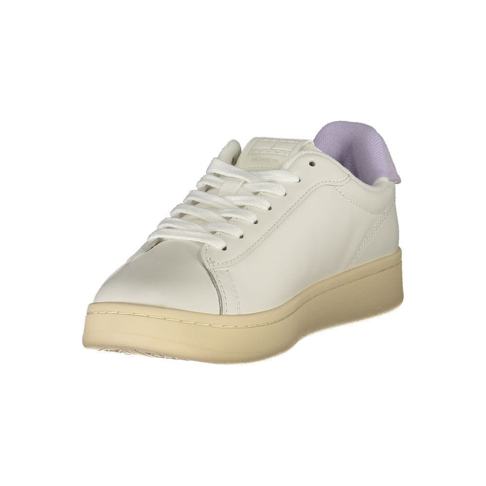 Tommy Hilfiger White Polyurethane Women Sneaker - GET THE BRAND