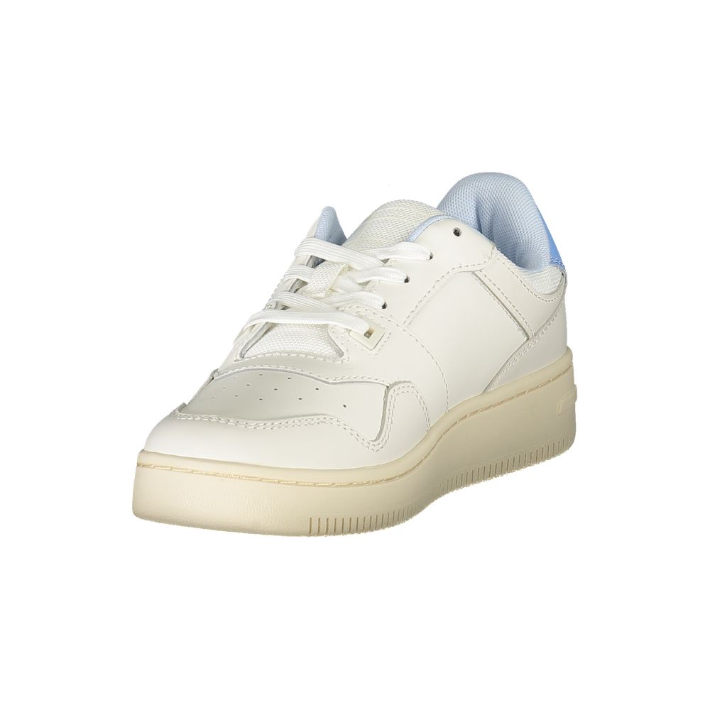 Tommy Hilfiger White Polyurethane Women Sneaker - GET THE BRAND