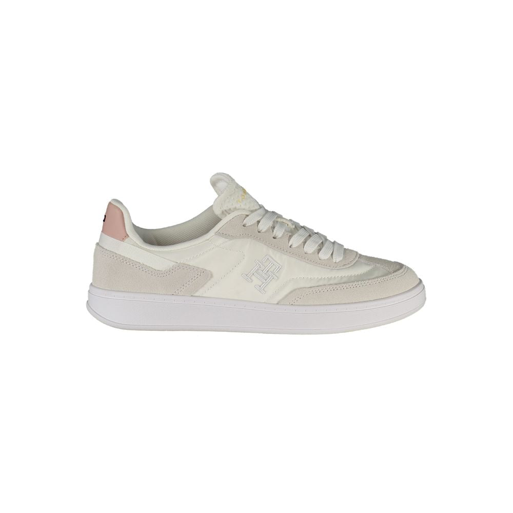 Tommy Hilfiger White Polyurethane Women Sneaker - GET THE BRAND