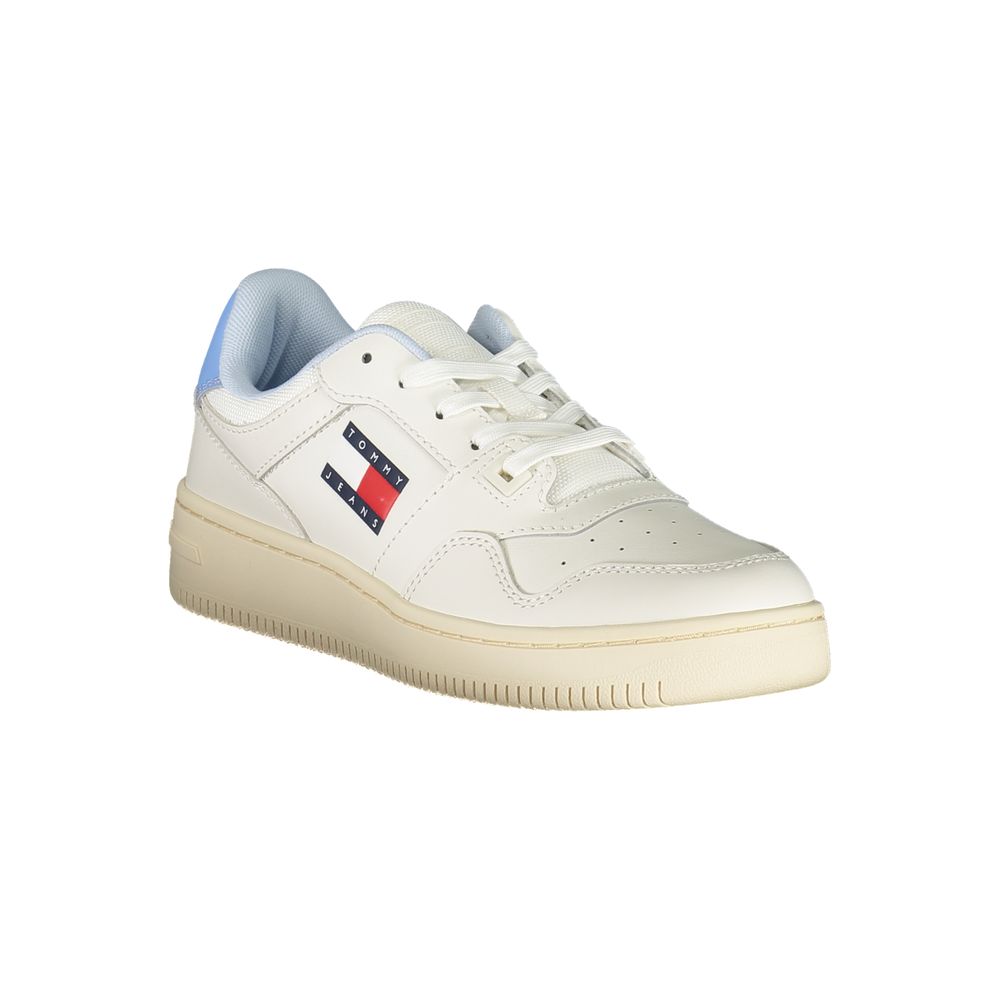 Tommy Hilfiger White Polyurethane Women Sneaker - GET THE BRAND