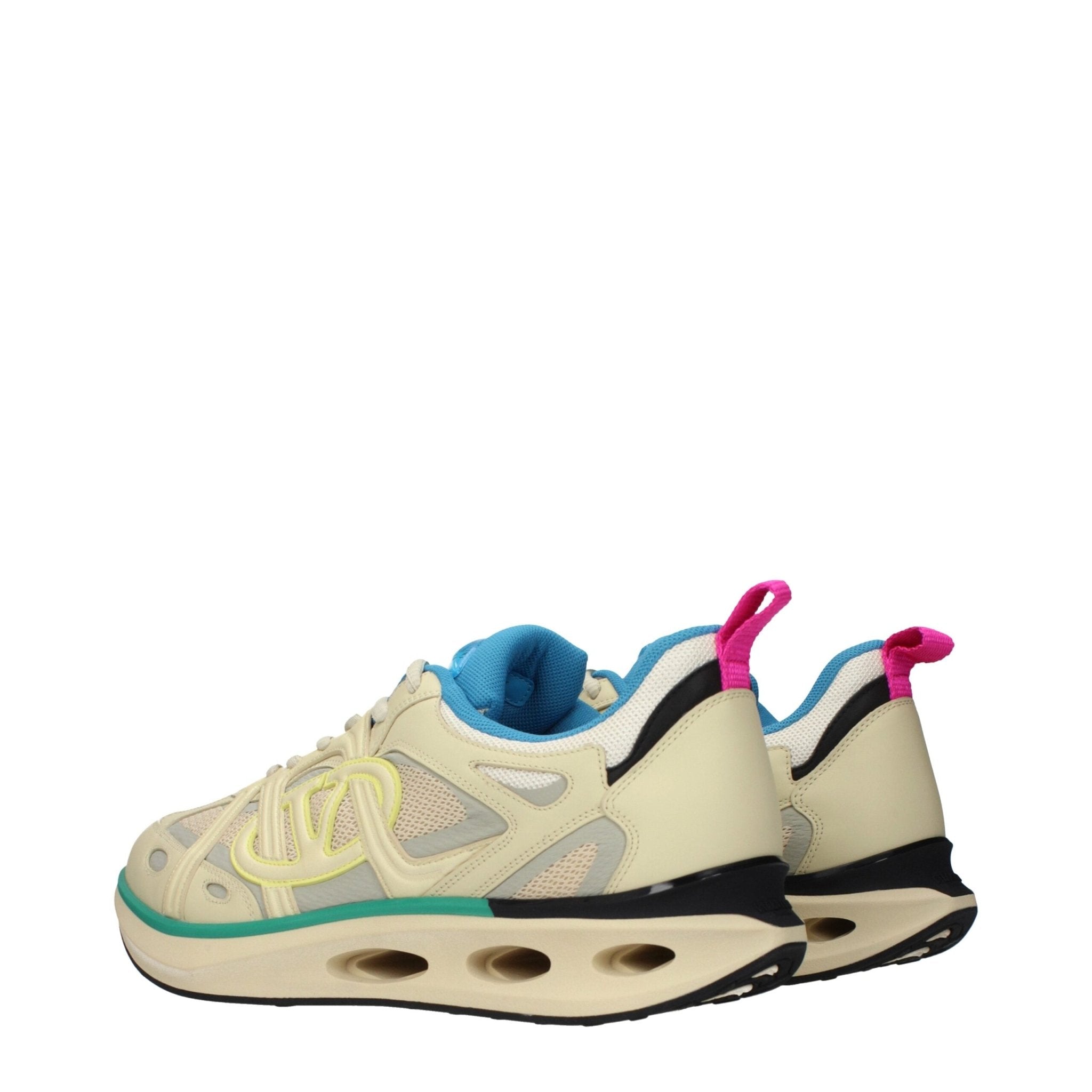 Valentino Garavani Beige Fabric Athletic Sneakers - GET THE BRAND
