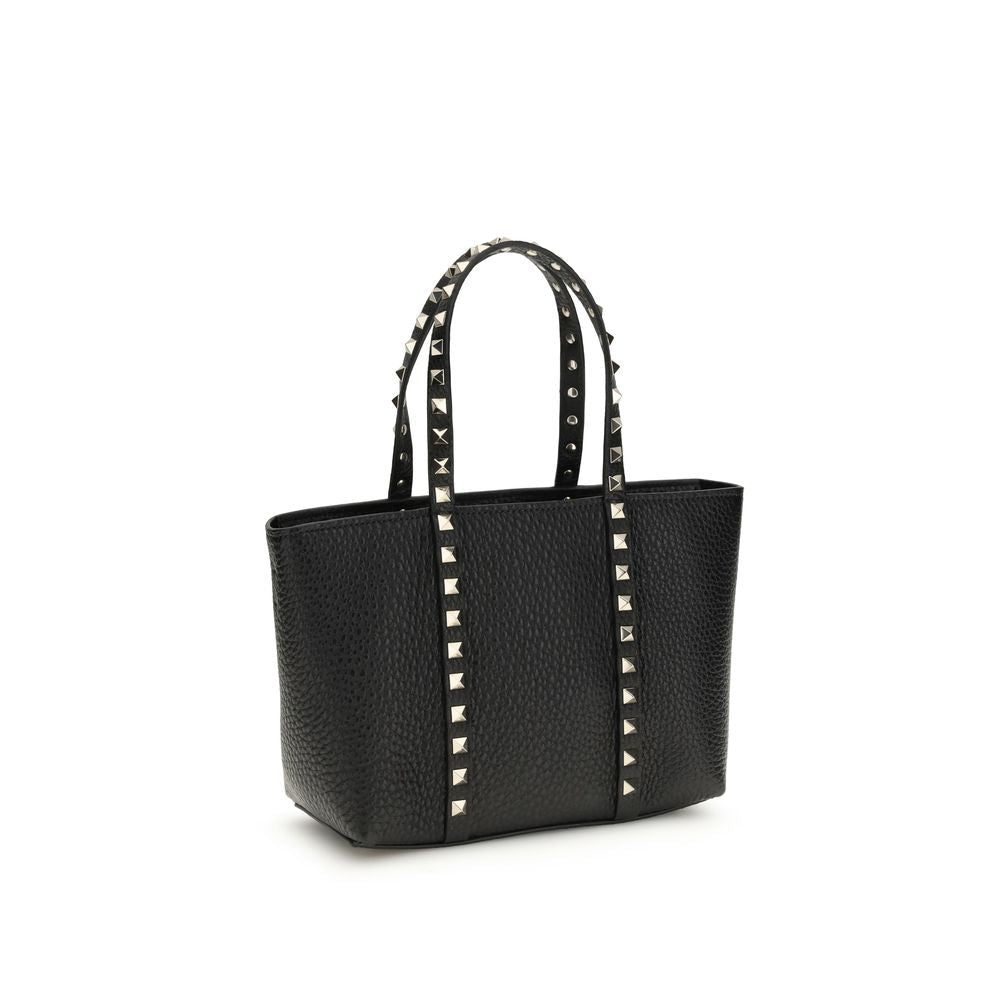 Valentino Garavani Black Calf Leather Bos Taurus Shoulder Bag - GET THE BRAND