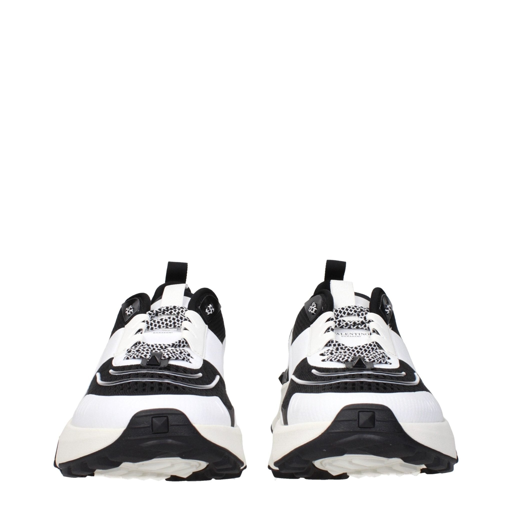 Valentino Garavani Black Fabric Athletic Sneakers - GET THE BRAND