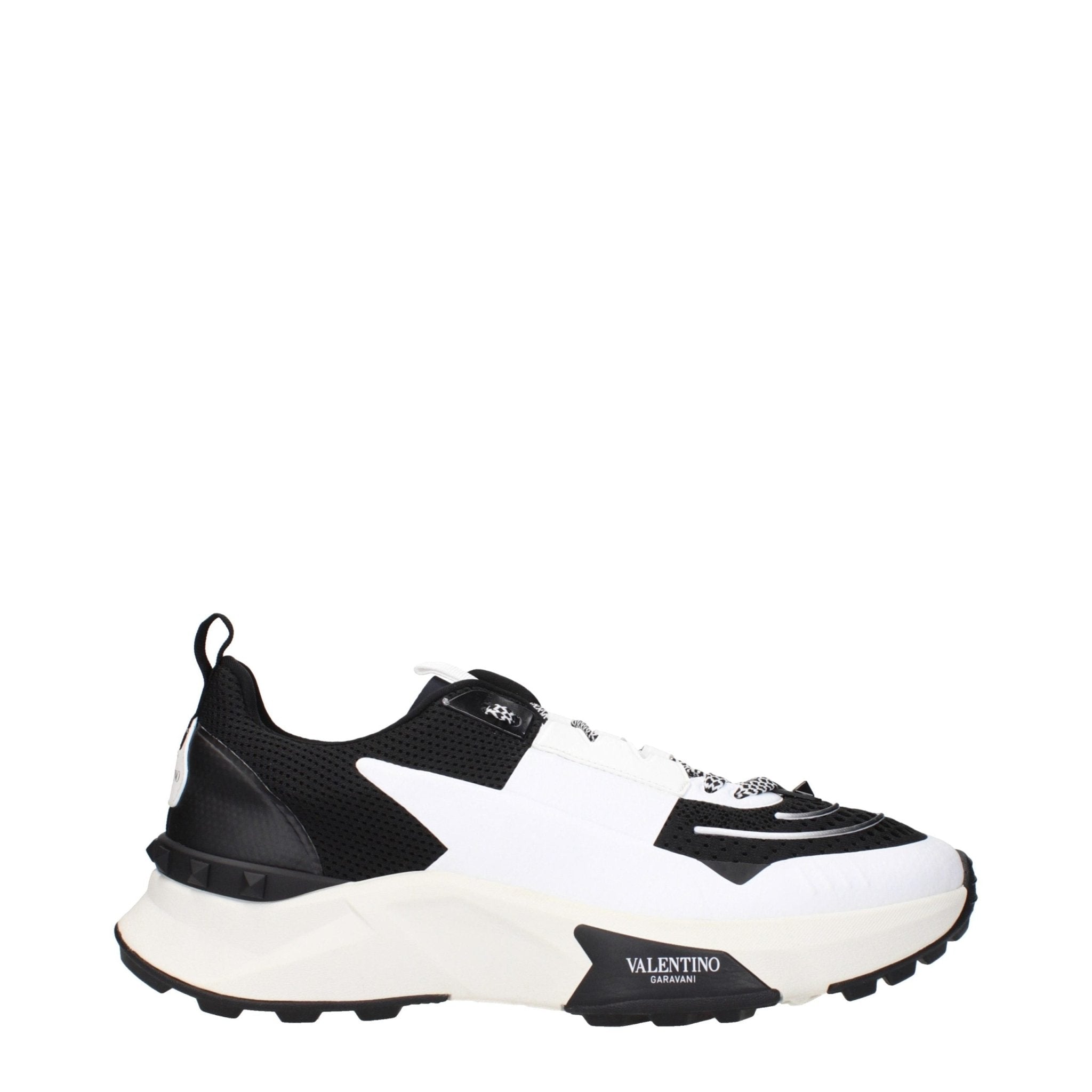 Valentino Garavani Black Fabric Athletic Sneakers - GET THE BRAND