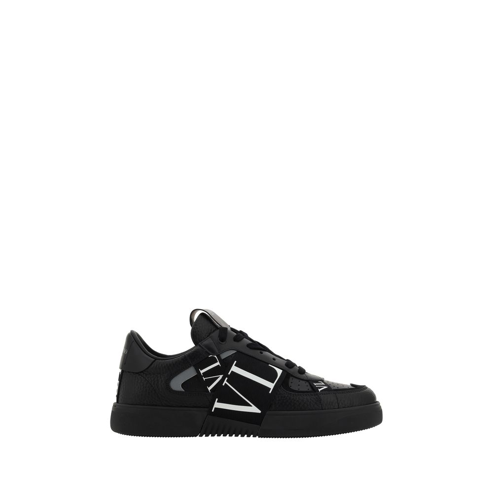 Valentino Garavani Black Leather VL7N Sneakers - GET THE BRAND