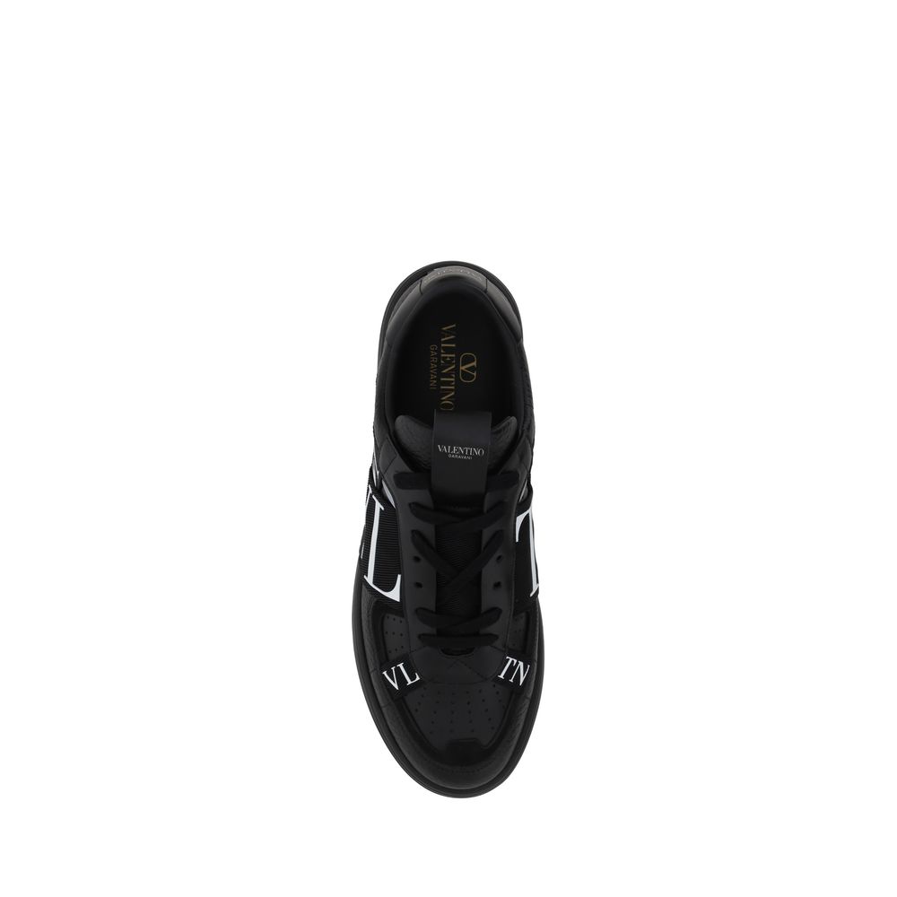 Valentino Garavani Black Leather VL7N Sneakers - GET THE BRAND