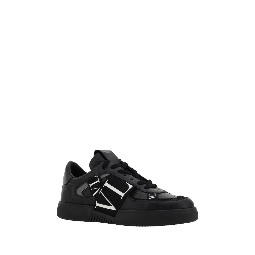 Valentino Garavani Black Leather VL7N Sneakers - GET THE BRAND