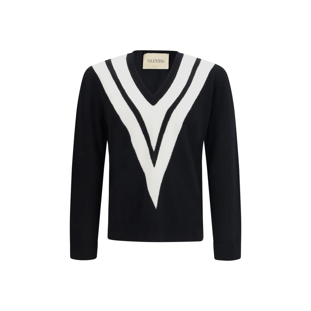 Valentino Garavani Black Wool Oves Aries Sweatshirt - GET THE BRAND