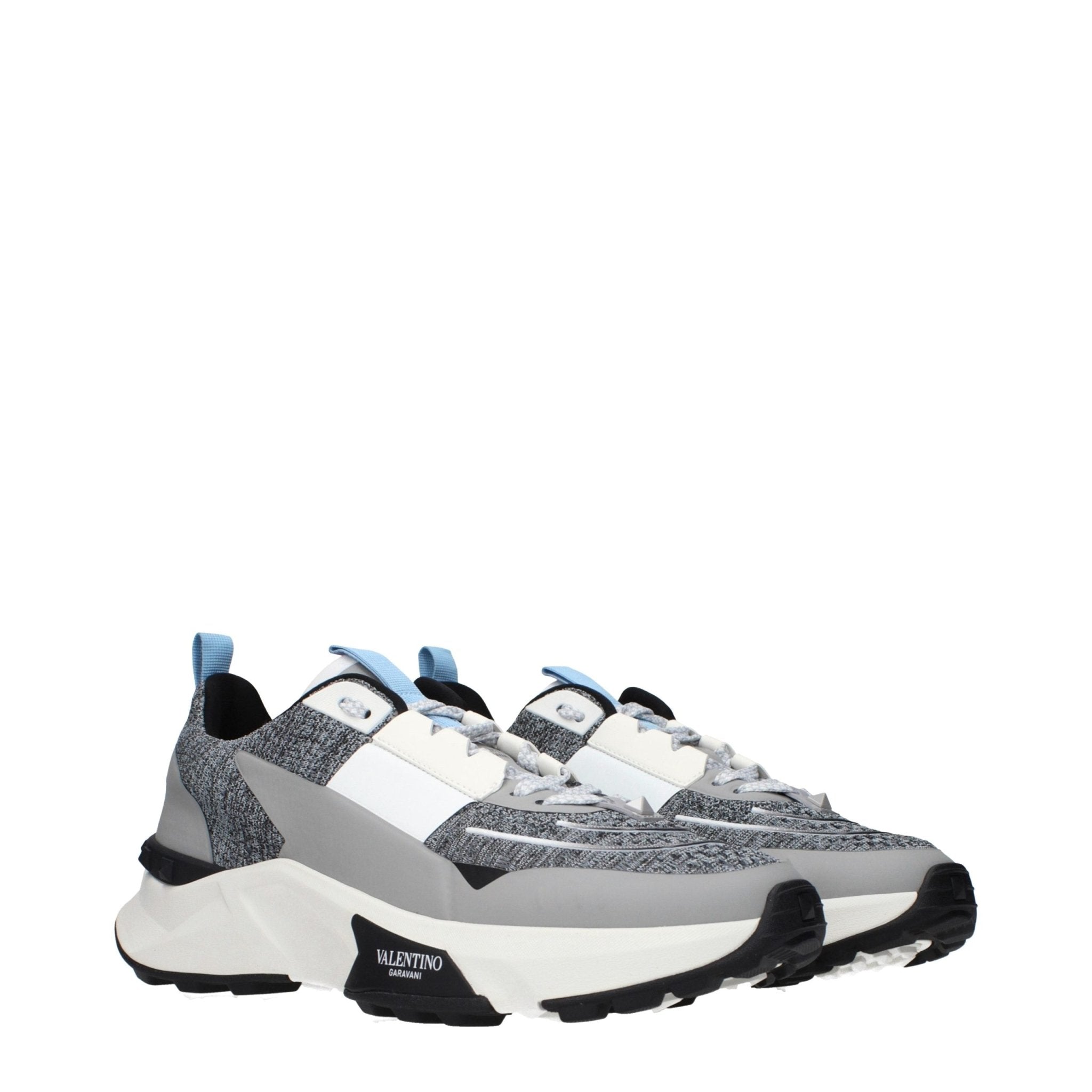 Valentino Garavani Gray Fabric Athletic Sneakers - GET THE BRAND