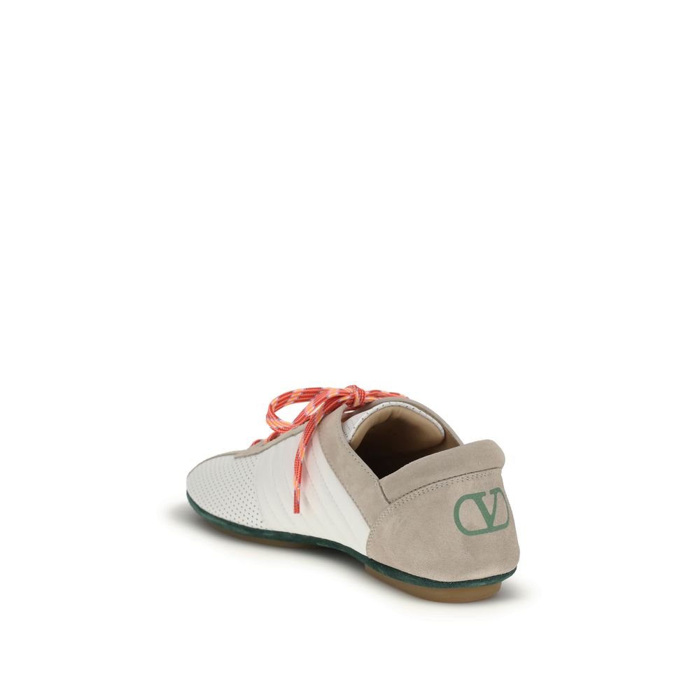 Valentino Garavani Multicolor Calf Leather Bos Taurus Athletic Sneakers - GET THE BRAND