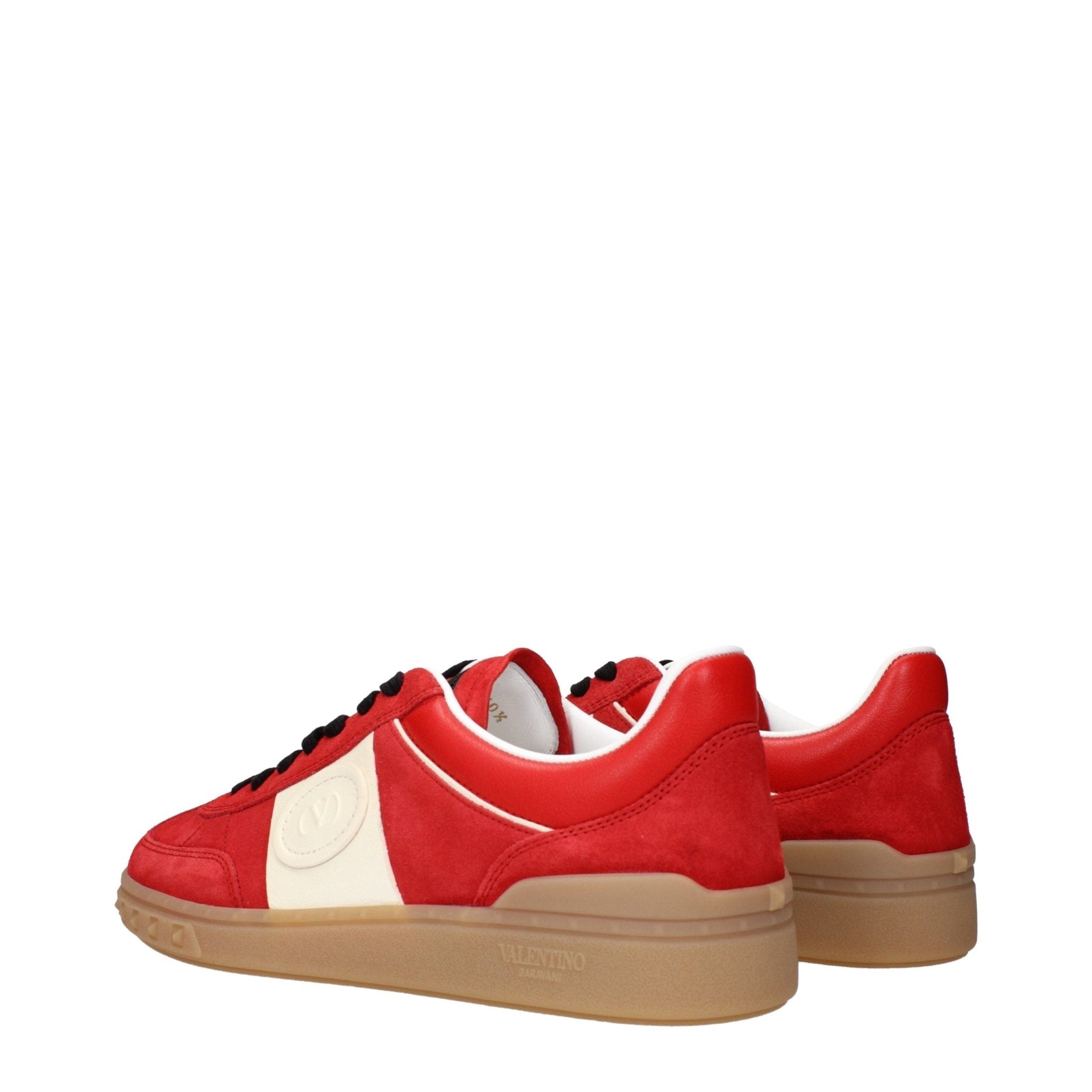 Valentino Garavani Red Leather Low Top Sneakers - GET THE BRAND