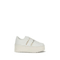 Valentino Garavani White Calf Leather Bos Taurus Platform Sneakers - GET THE BRAND