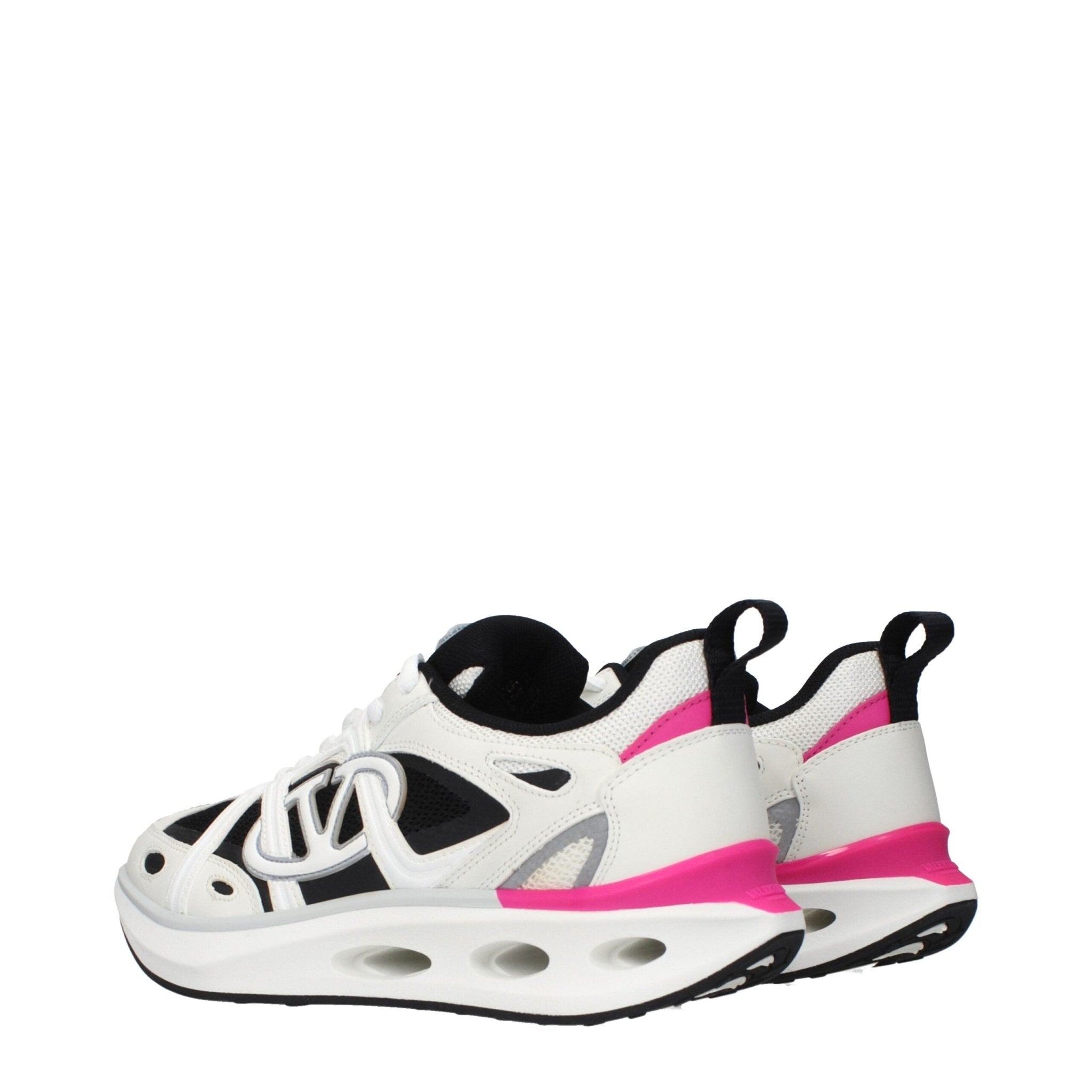 Valentino Garavani White Fabric Athletic Sneakers - GET THE BRAND