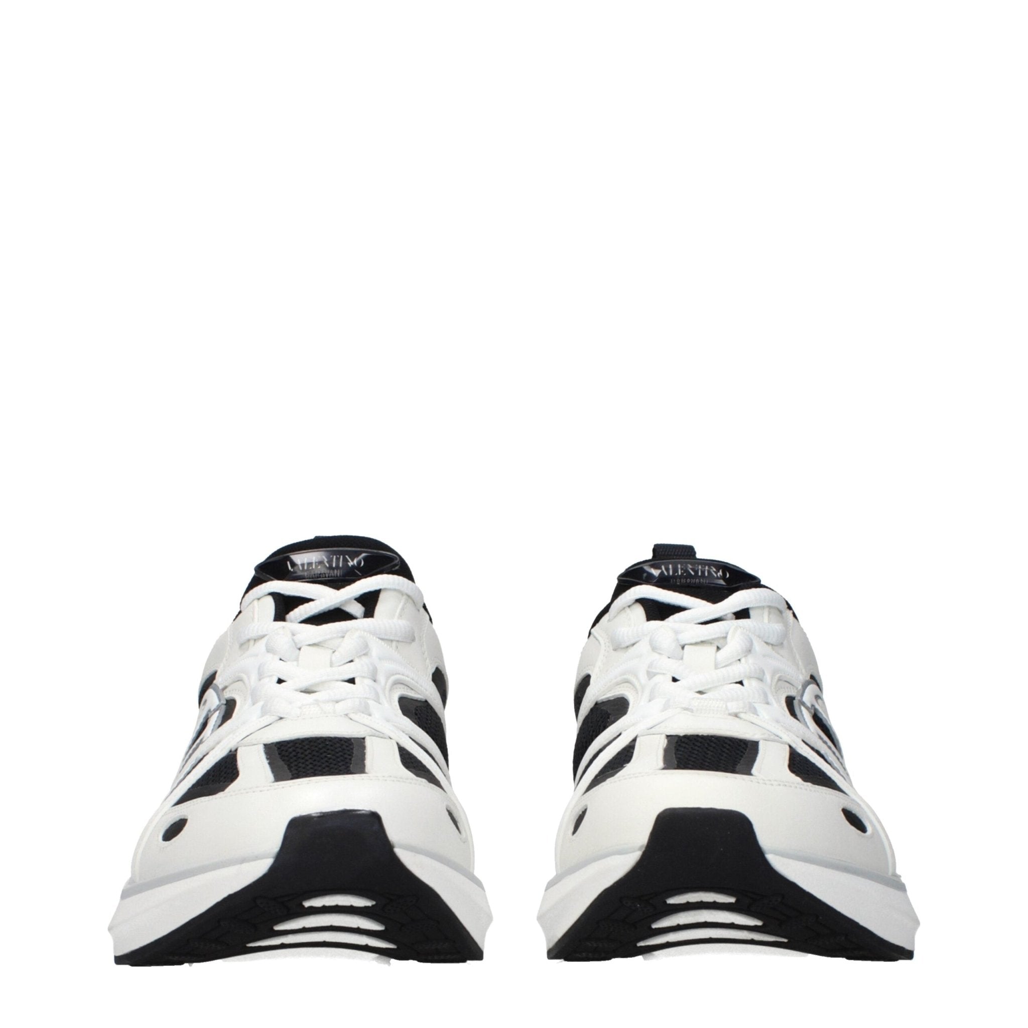 Valentino Garavani White Fabric Athletic Sneakers - GET THE BRAND