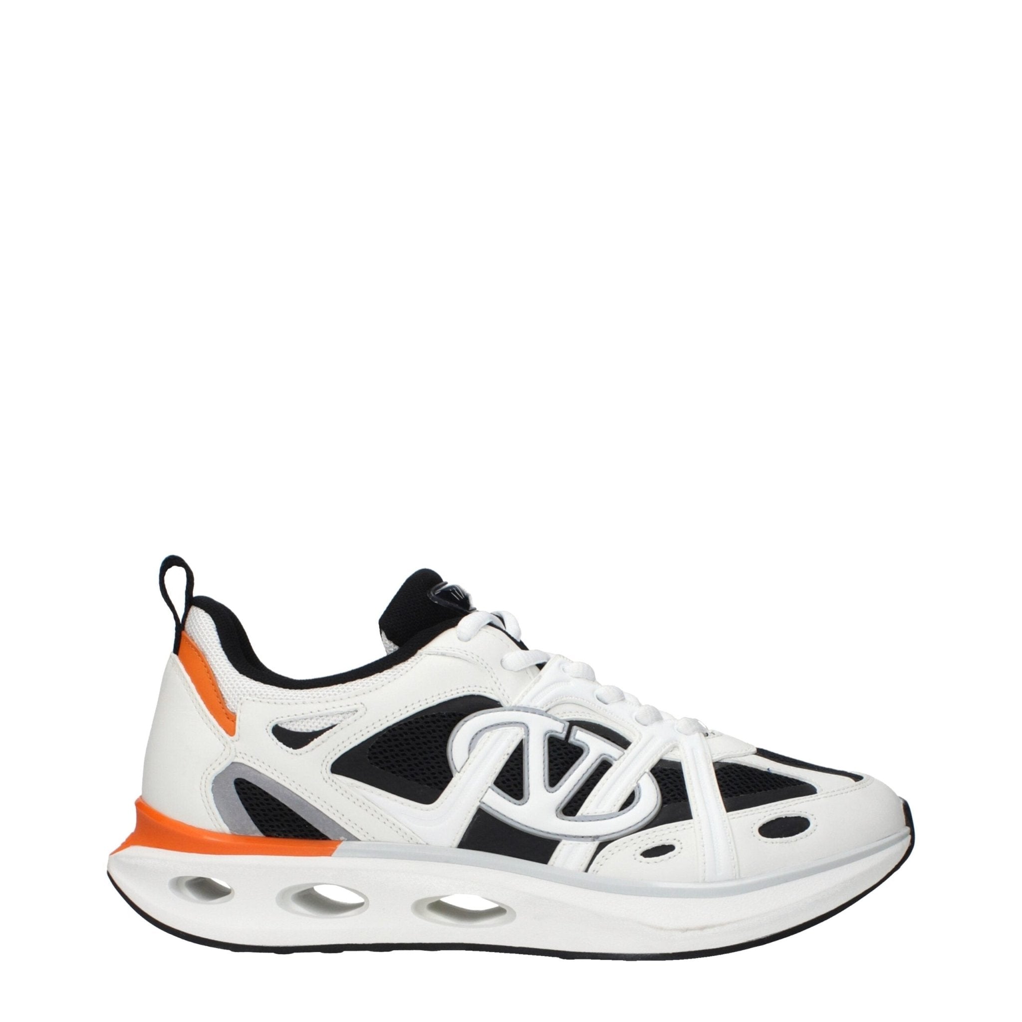 Valentino Garavani White Fabric Athletic Sneakers - GET THE BRAND