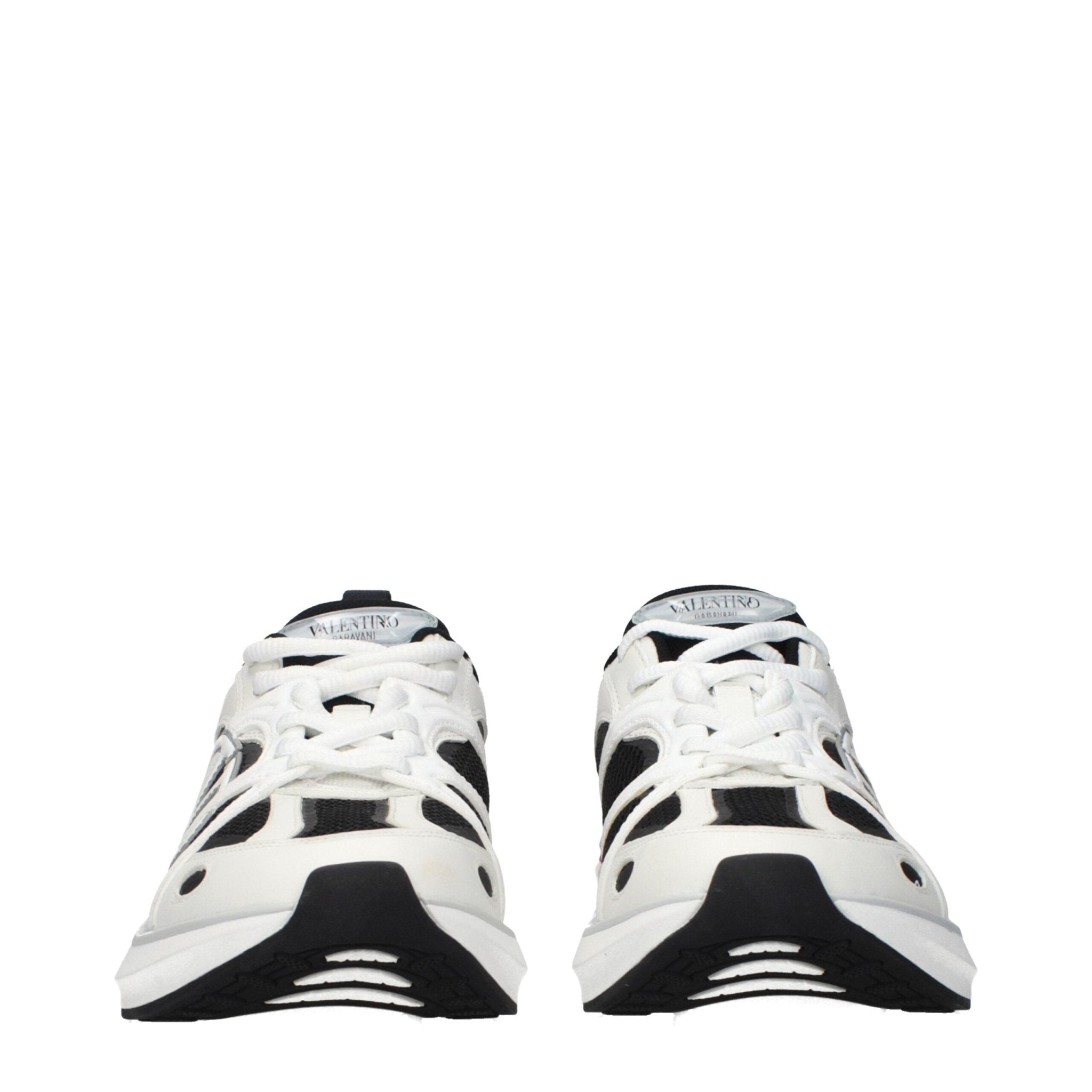 Valentino Garavani White Fabric Athletic Sneakers - GET THE BRAND