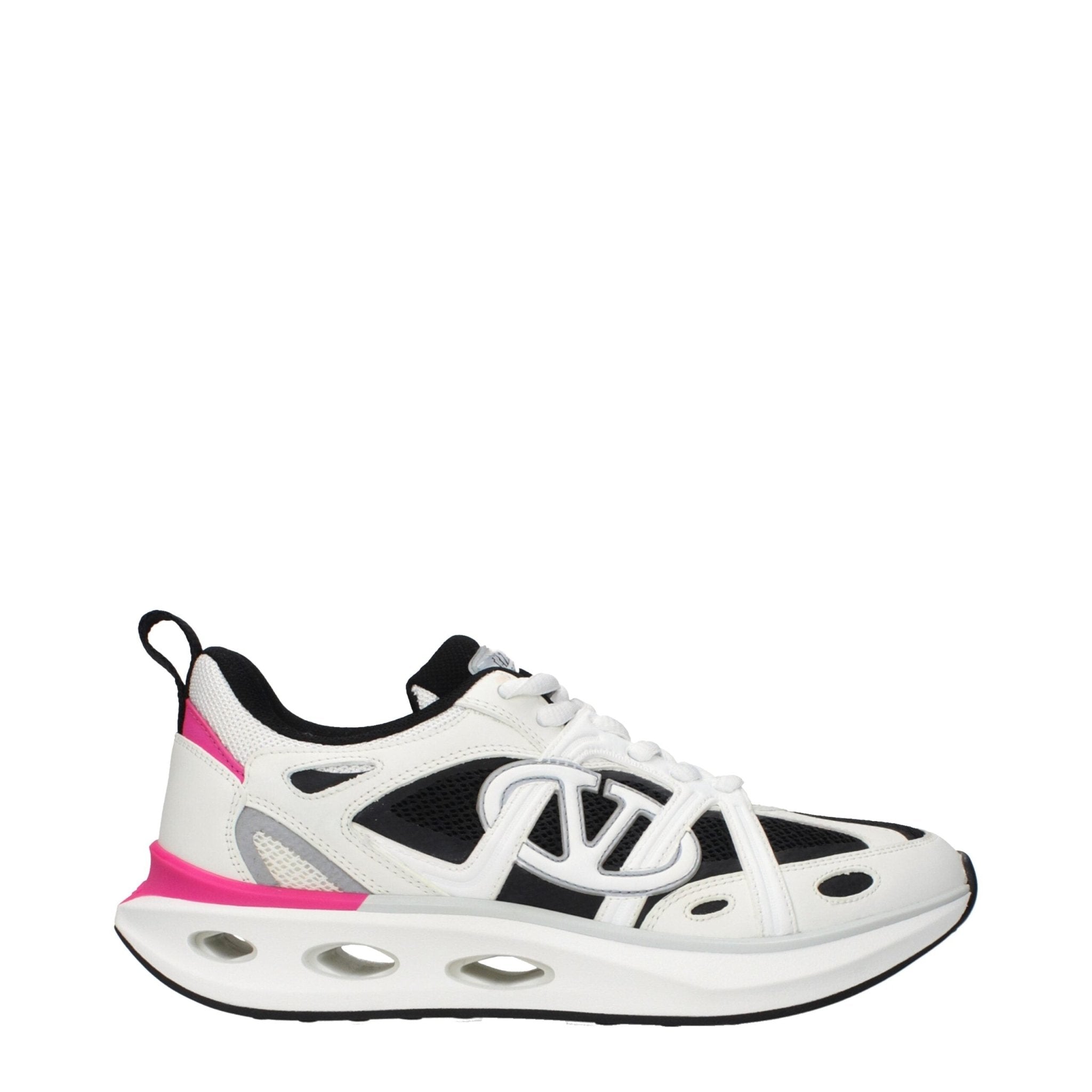Valentino Garavani White Fabric Athletic Sneakers - GET THE BRAND