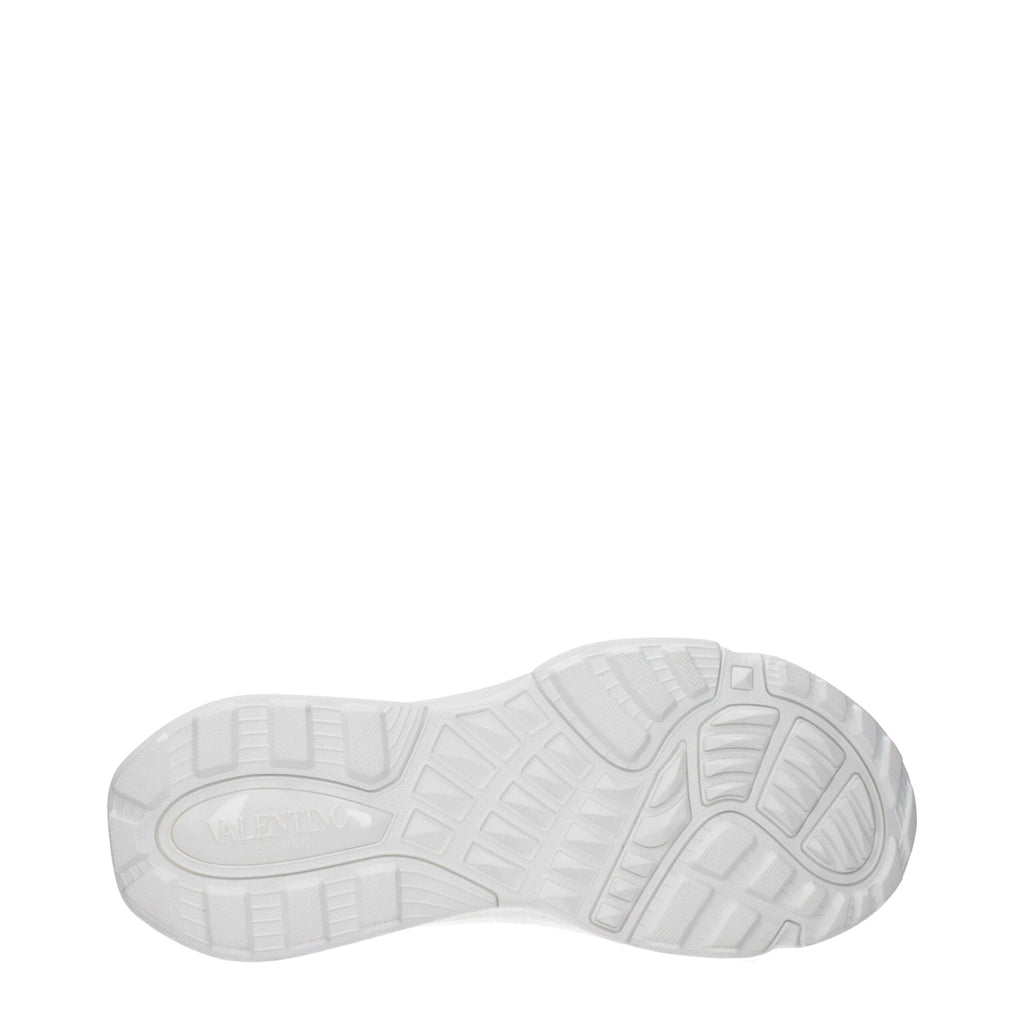 Valentino Garavani White Fabric Athletic Sneakers - GET THE BRAND