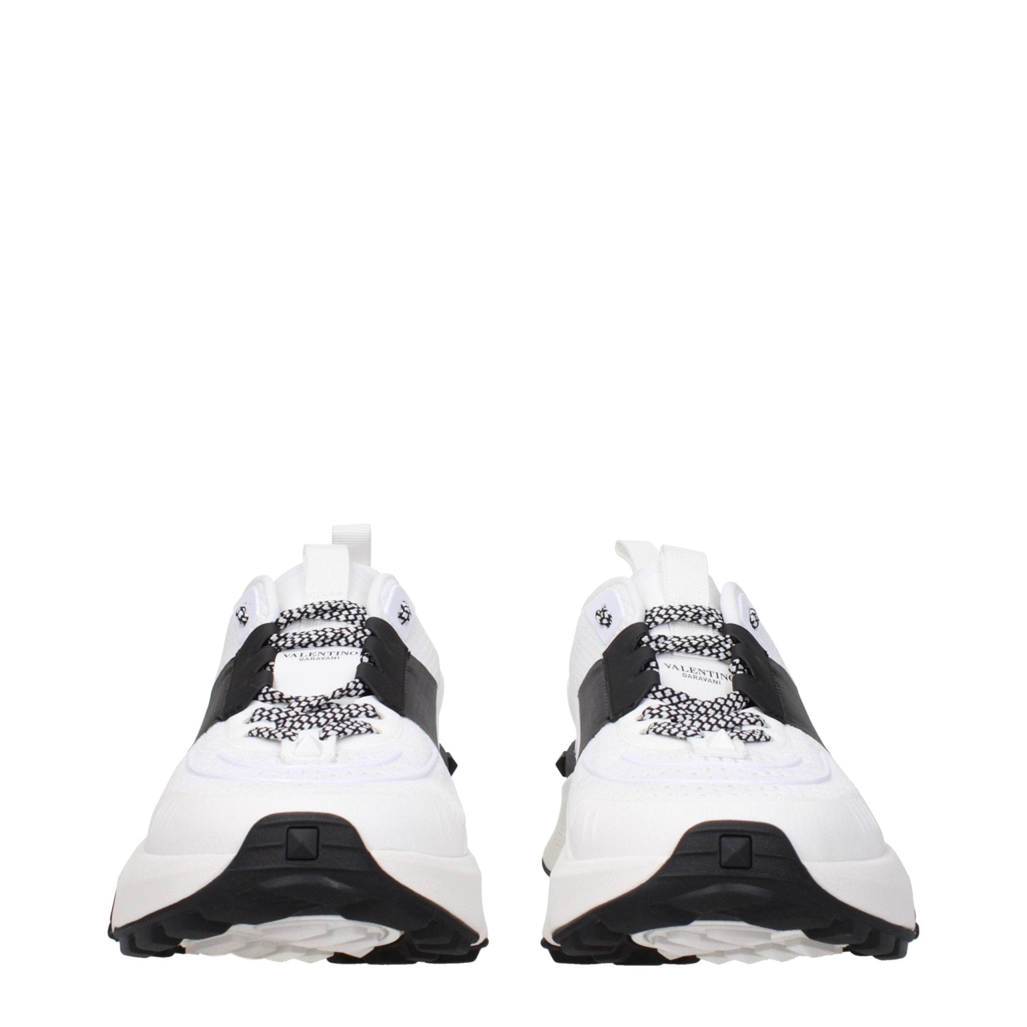 Valentino Garavani White Fabric Athletic Sneakers - GET THE BRAND