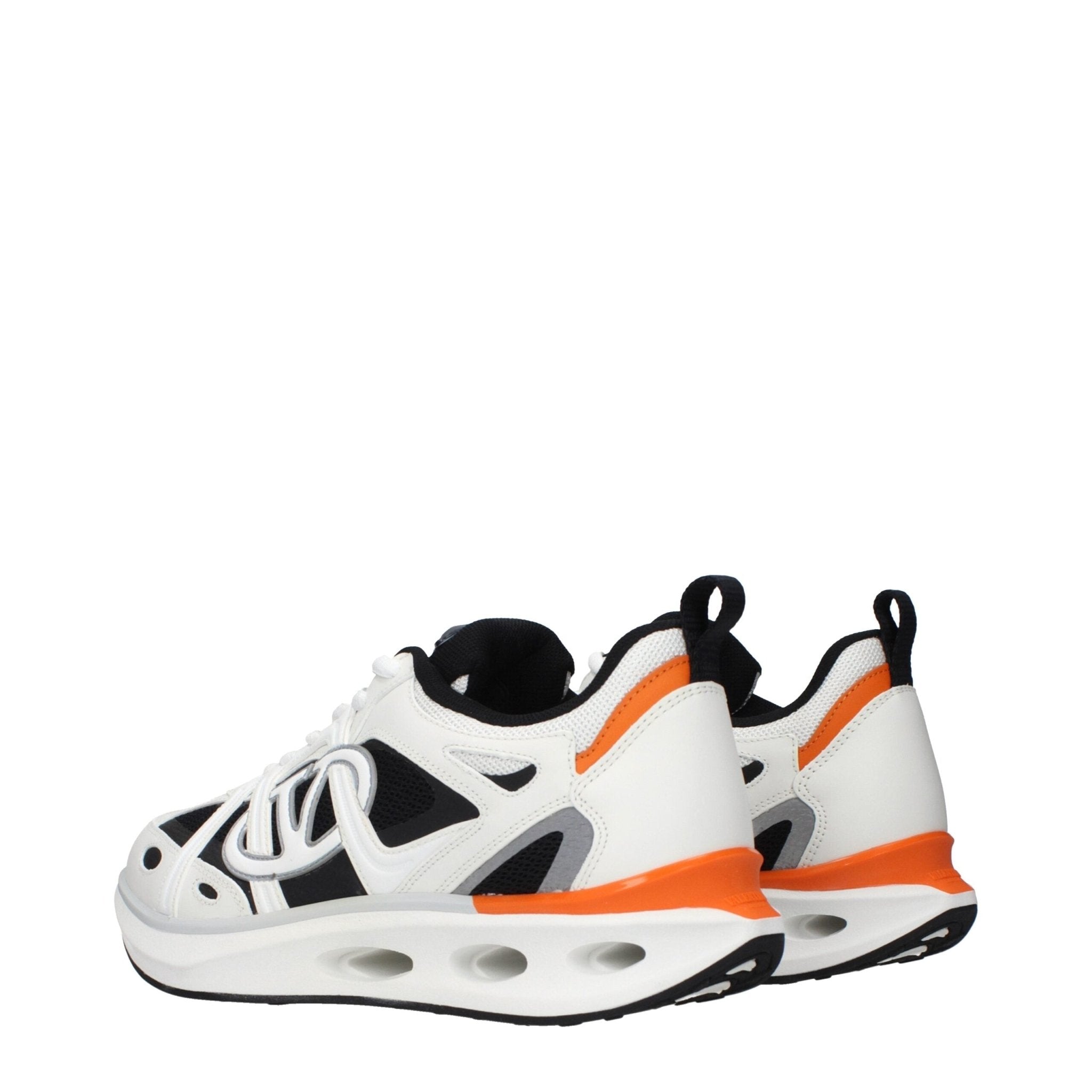 Valentino Garavani White Fabric Athletic Sneakers - GET THE BRAND