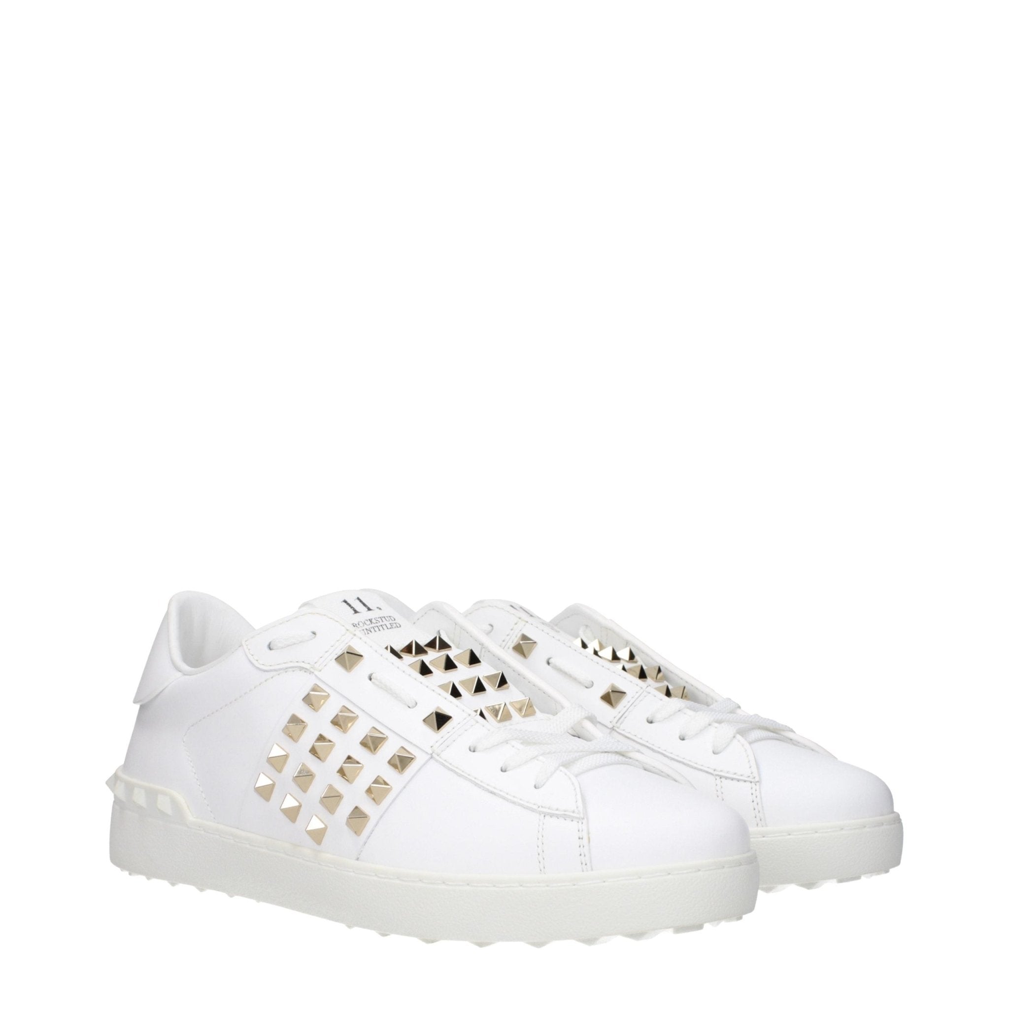 Valentino Garavani White Leather Low Top Sneakers - GET THE BRAND