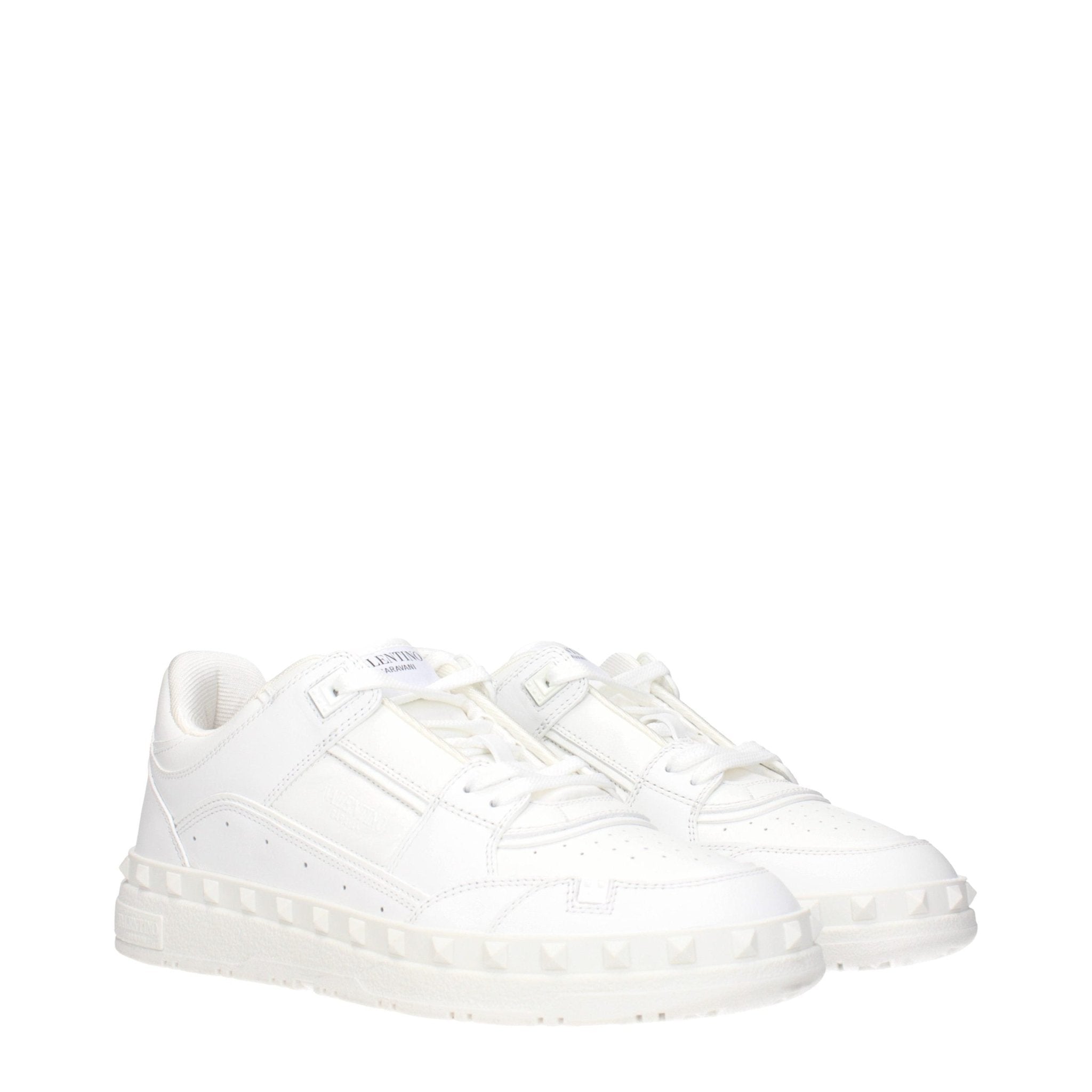 Valentino Garavani White Leather Sneakers - GET THE BRAND