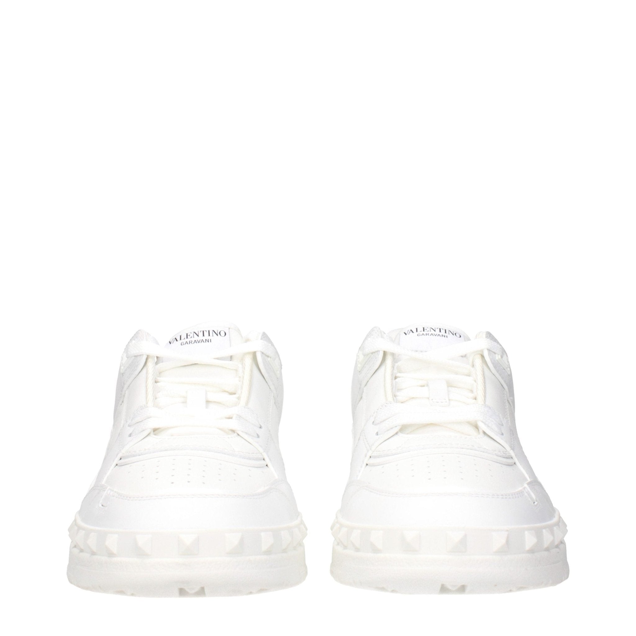 Valentino Garavani White Leather Sneakers - GET THE BRAND