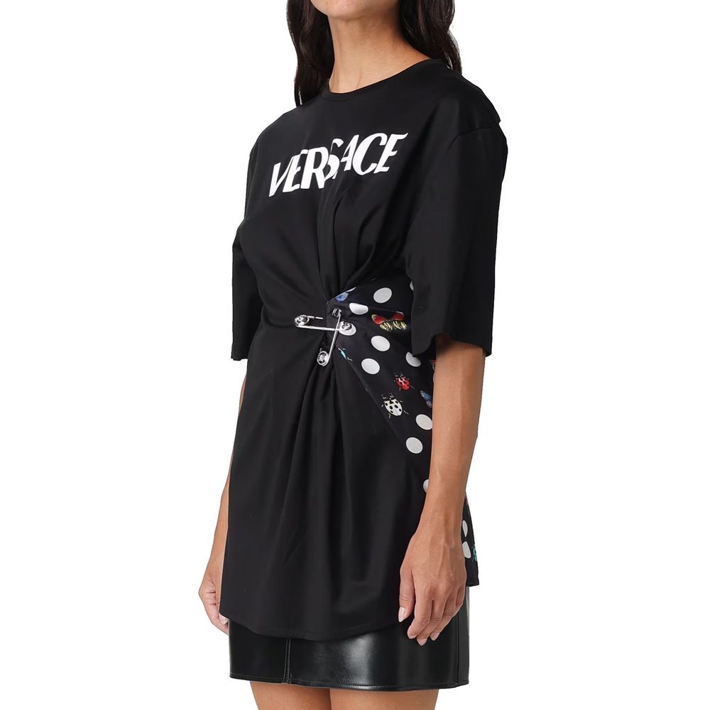 Versace Black Cotton T-Shirt - GET THE BRAND