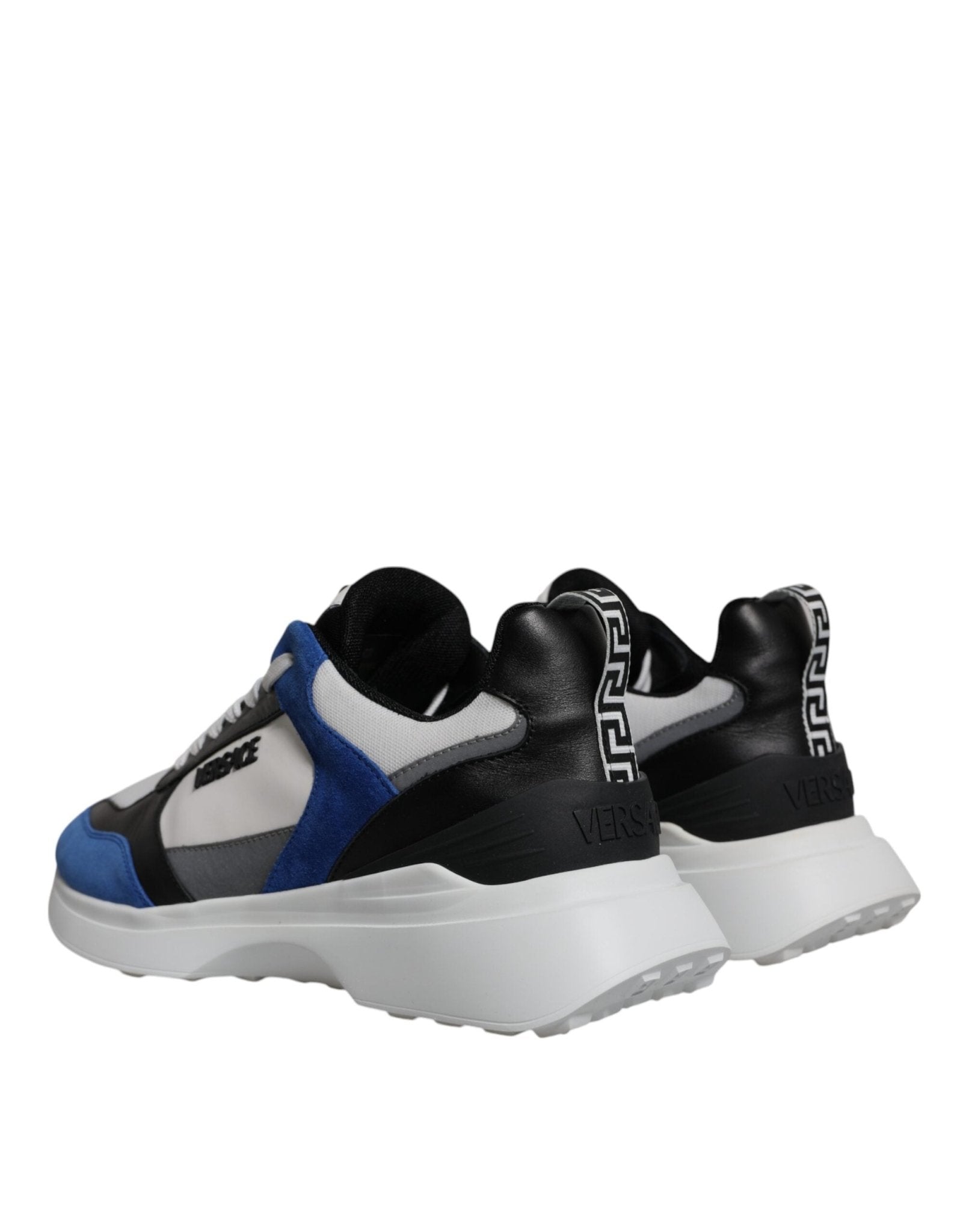 Versace Multicolor Canvas Quad Fabric Medusa Low Top Sneakers Shoes - GET THE BRAND