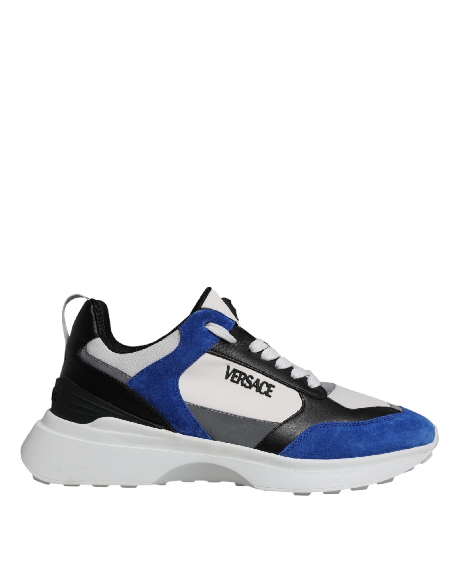Versace Multicolor Canvas Quad Fabric Medusa Low Top Sneakers Shoes - GET THE BRAND