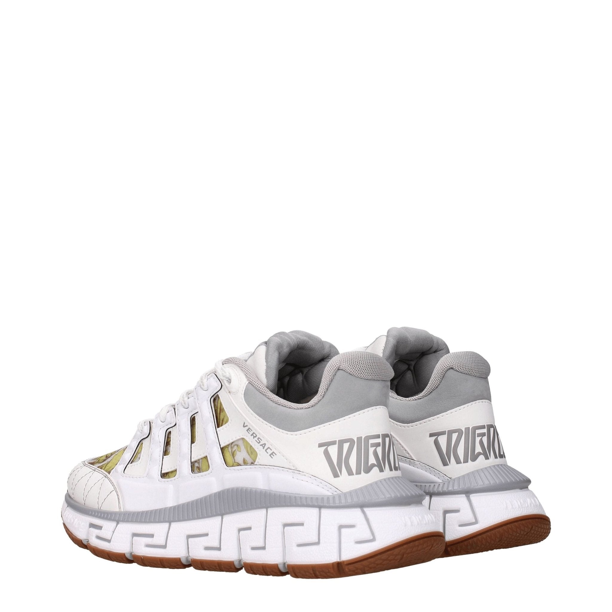 Versace White Leather Athletic Sneakers - GET THE BRAND