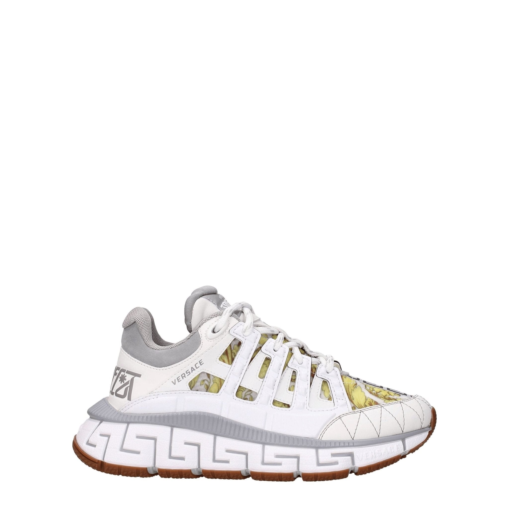 Versace White Leather Athletic Sneakers - GET THE BRAND