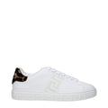 Versace White Leather Low Top Sneakers - GET THE BRAND